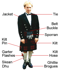 Kilt Masculina de Flanela - VERMELHO, AMARELO